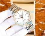 Omega Constellation Replica Watch White Dial 2-Tone Yellow Gold Strap 40mm